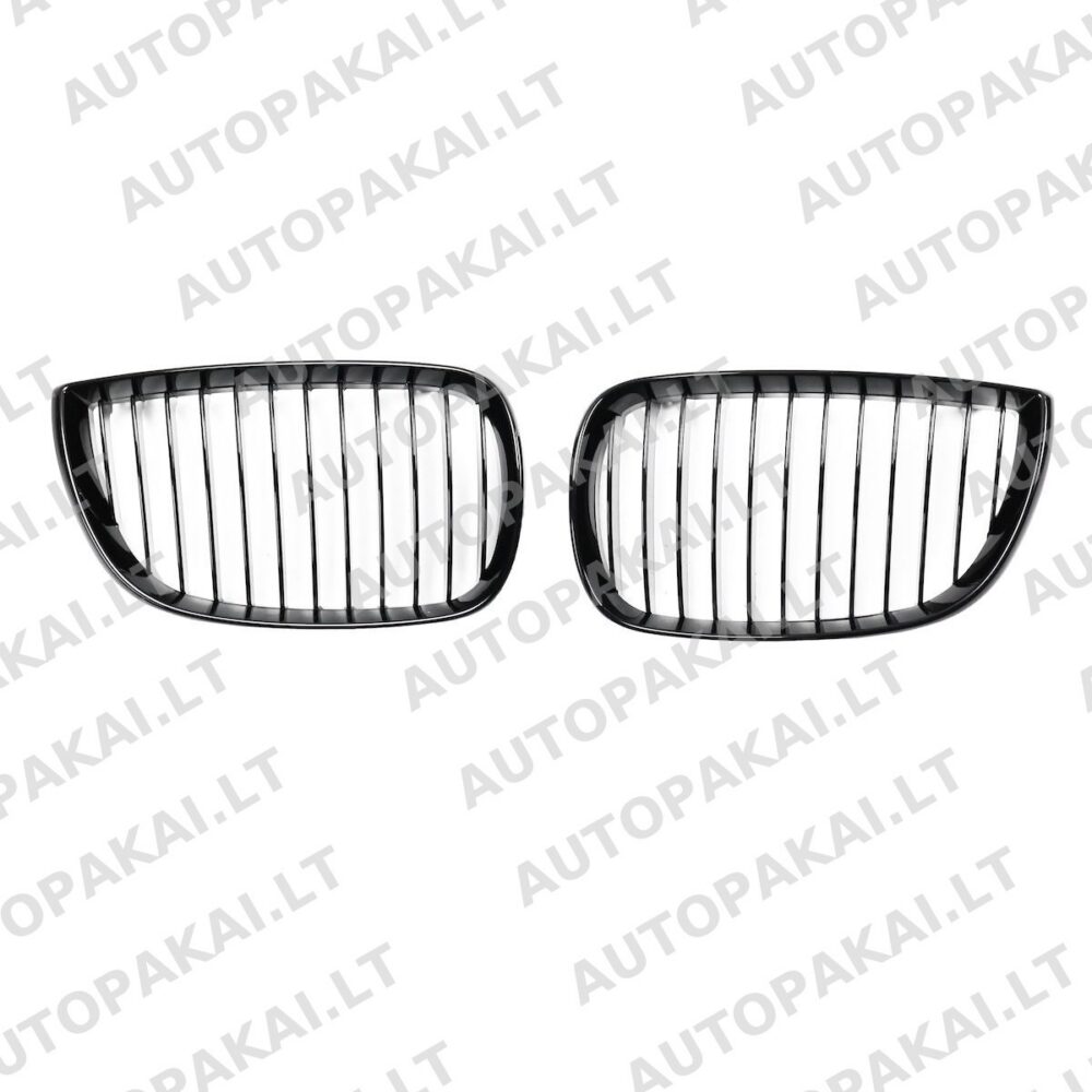 Front Grille Gloss Black suitable for BMW 1 E81, E87 04-12 Single Line