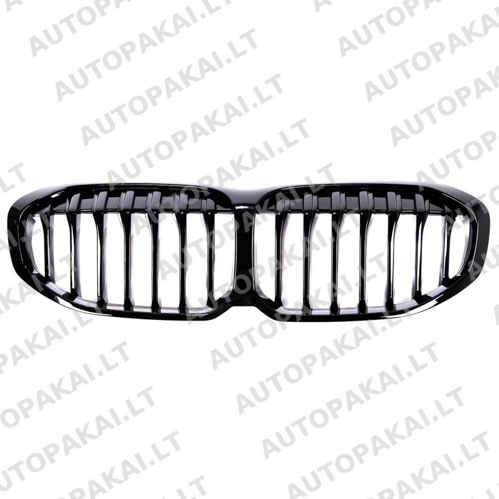 Front Grille Gloss Black suitable for BMW 1 F40 Hatchback 19-On Single Line