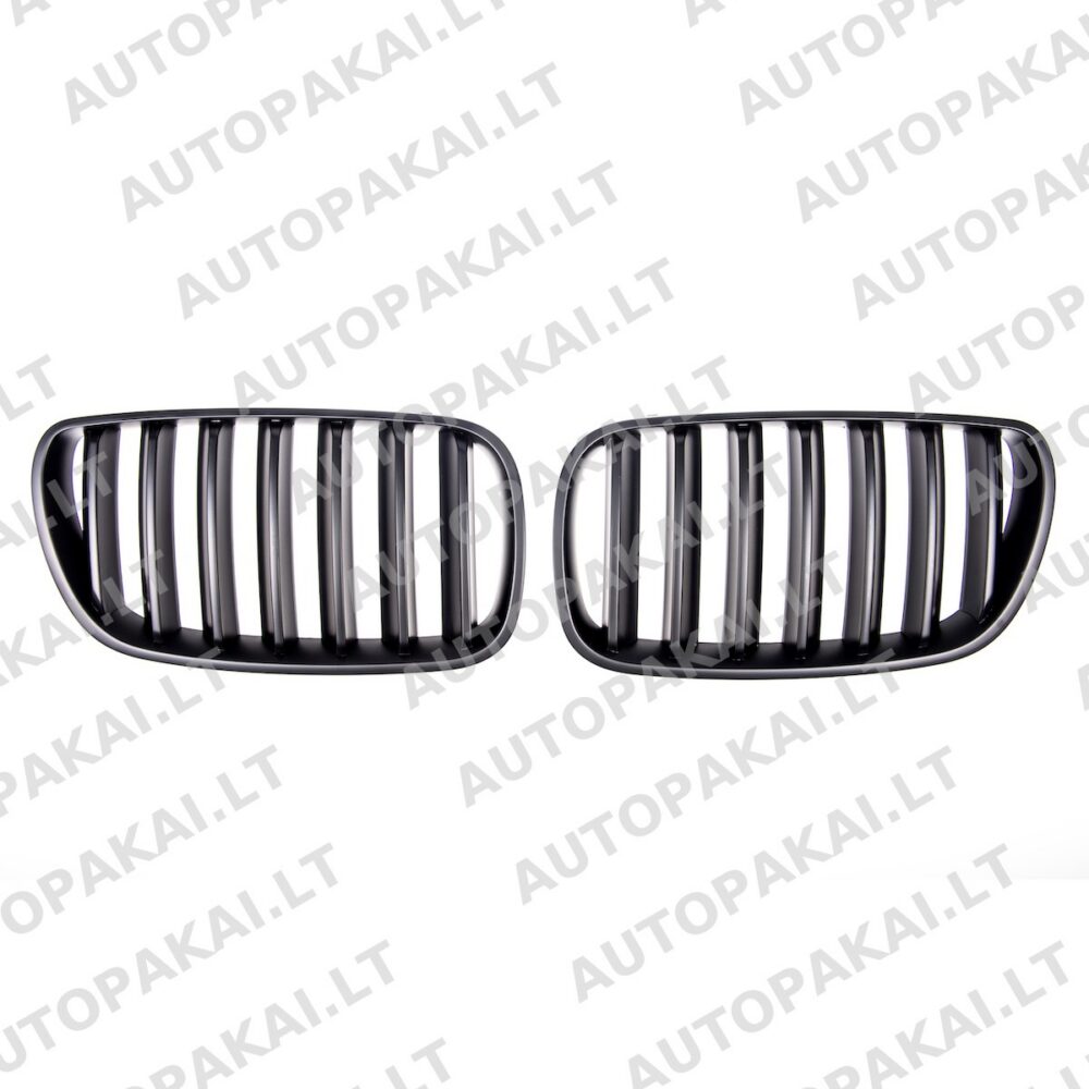 Grille Single Line Matt Black suitable for BMW X3 (E83) Facelift 2006-2010