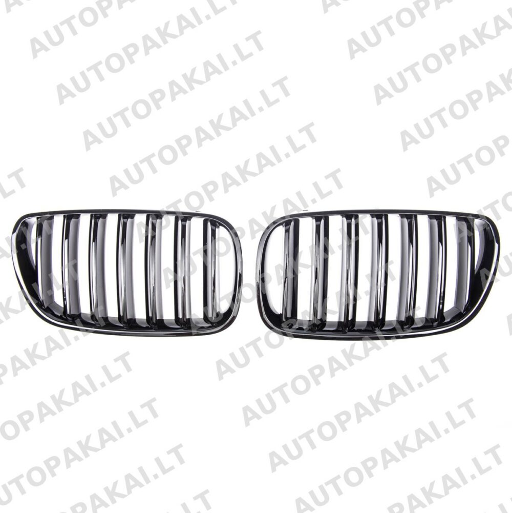 Front Grille Single Line Gloss Black suitable for BMW X3 E83 Facelift 06-10