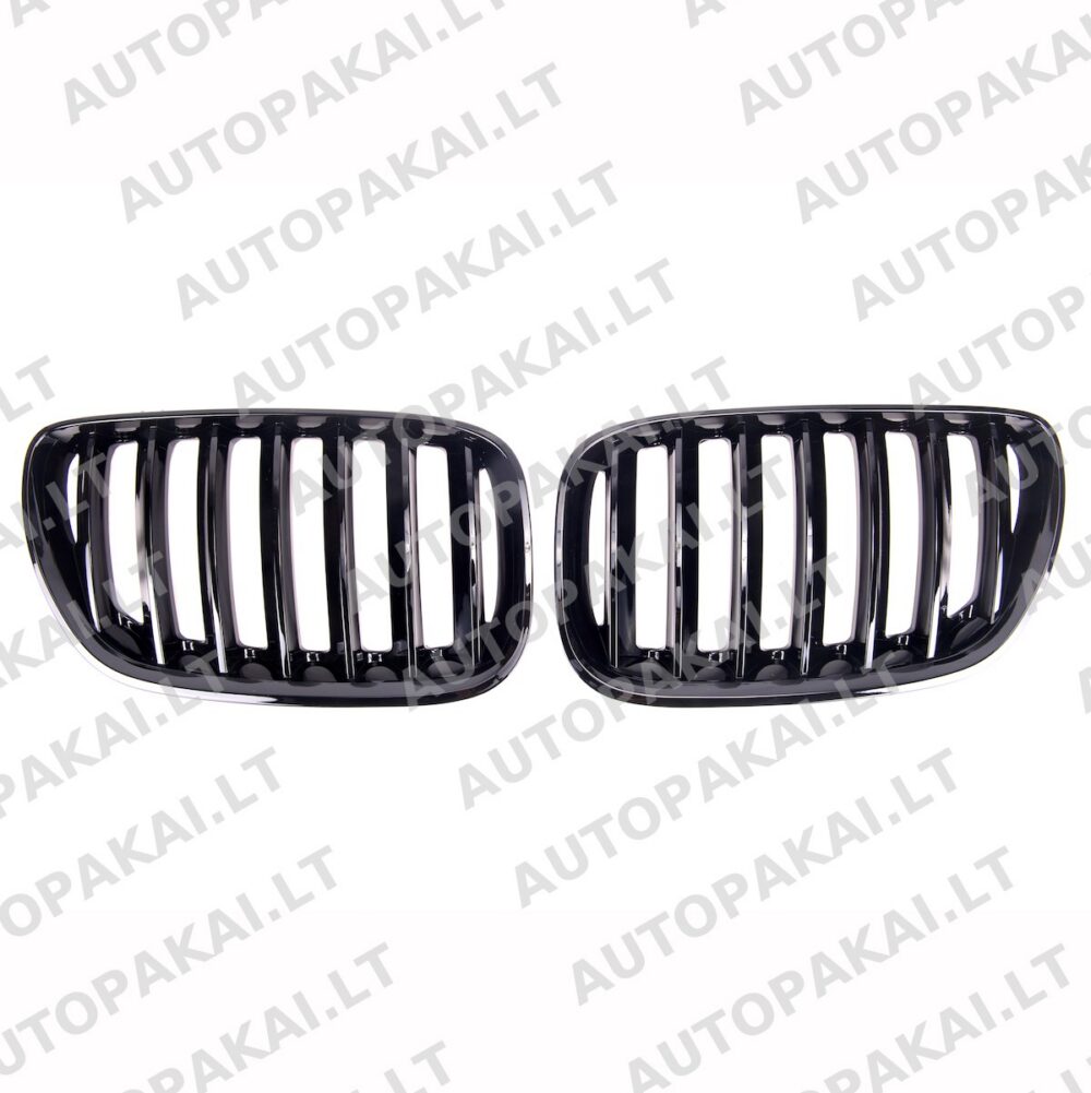 Front Grille Gloss Black suitable for BMW X5 E53 03-06 Single Line