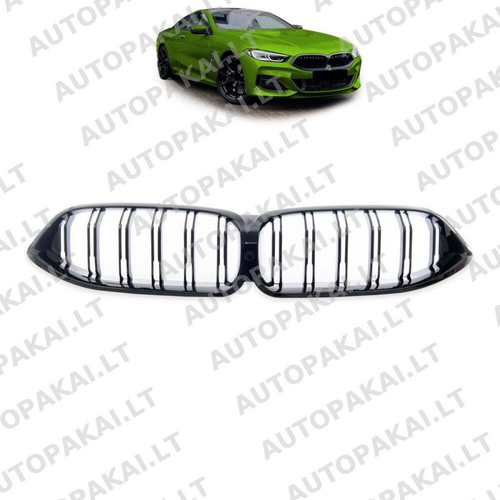 Grille Dual Line Gloss Black for BMW 8 (G15,F92,G14,G16) 2018-2021
