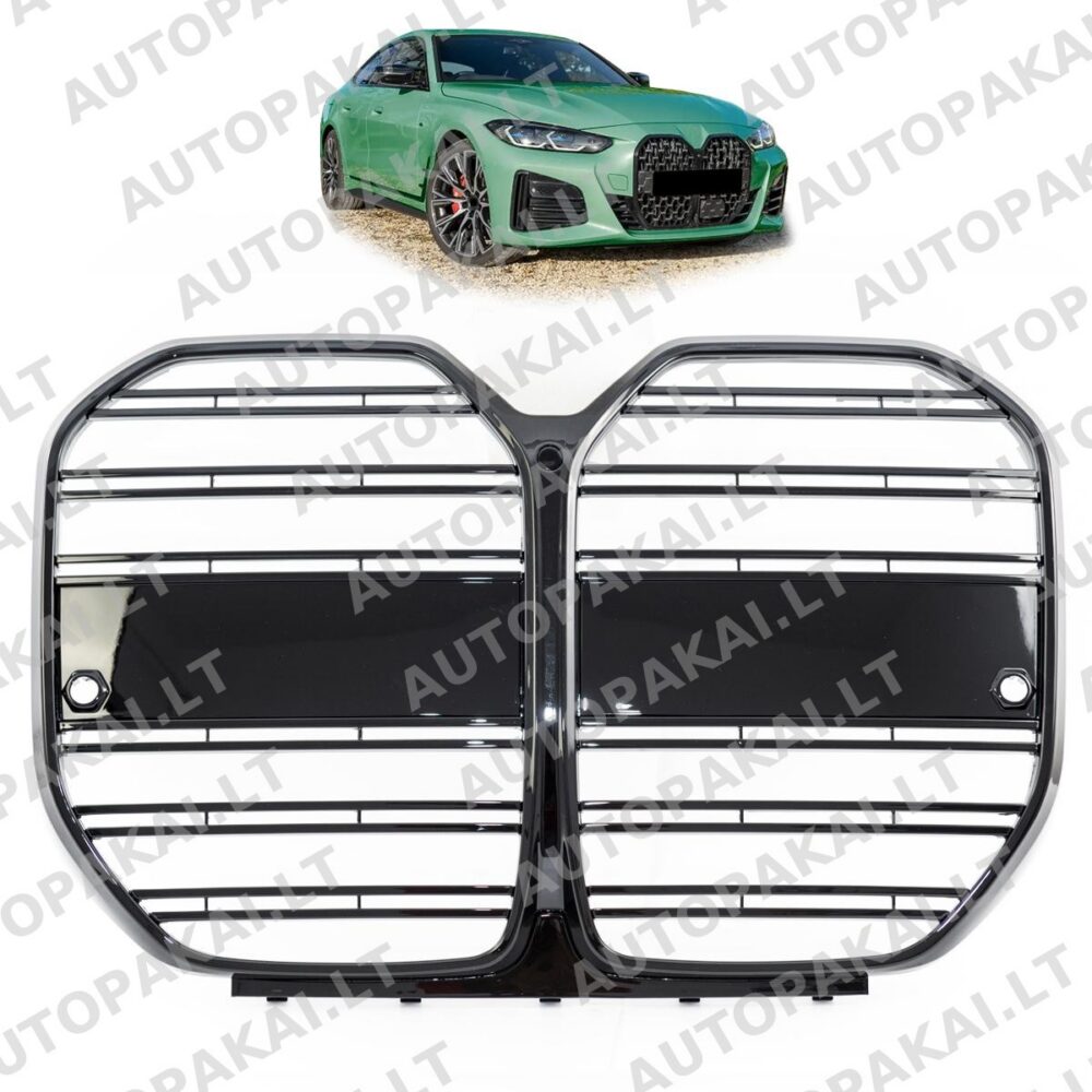 Front Grille Gloss Black suitable for BMW 4 G26 Gran Coupe 21-On Dual Line
