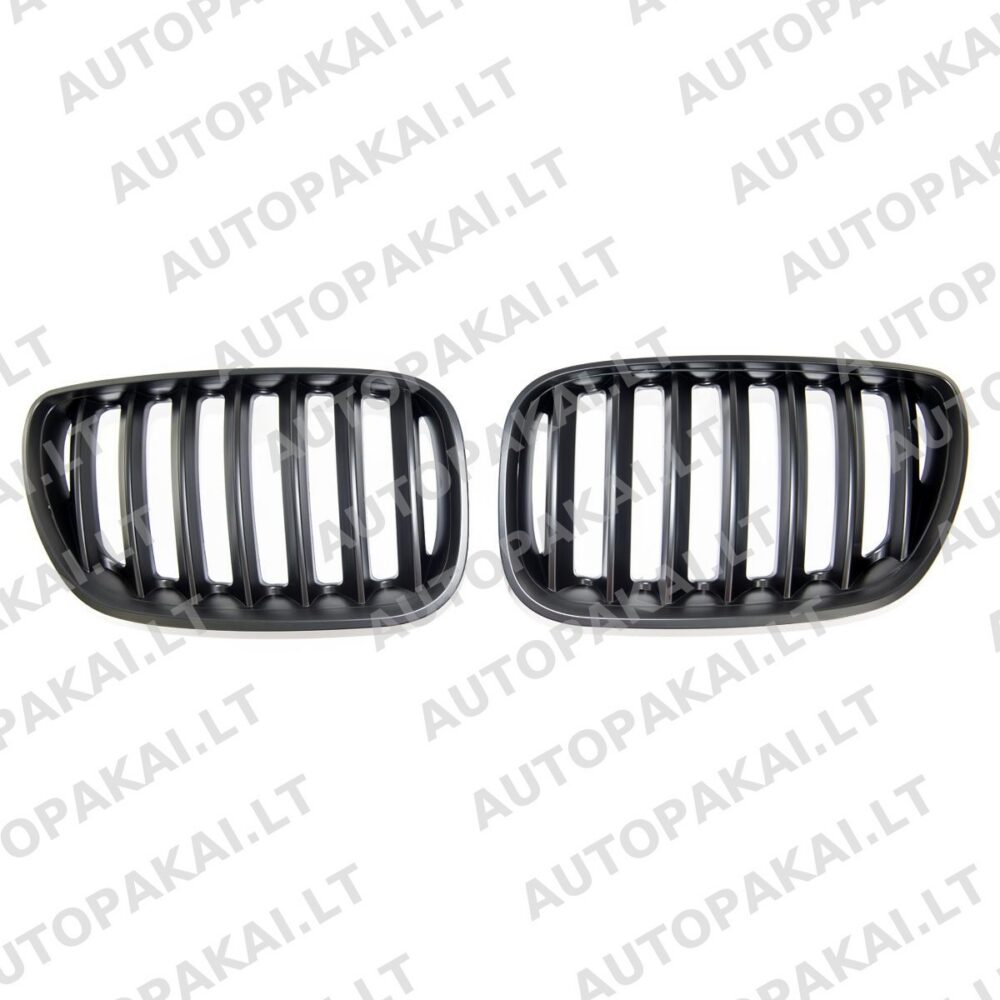 Grille Single Line Matt Black suitable for BMW X5 (E53) Facelift 2003-2007