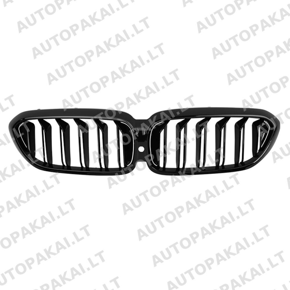Front Grille Dual Line Gloss Black suitable for BMW 5 G30,G31 16-20 Old to New