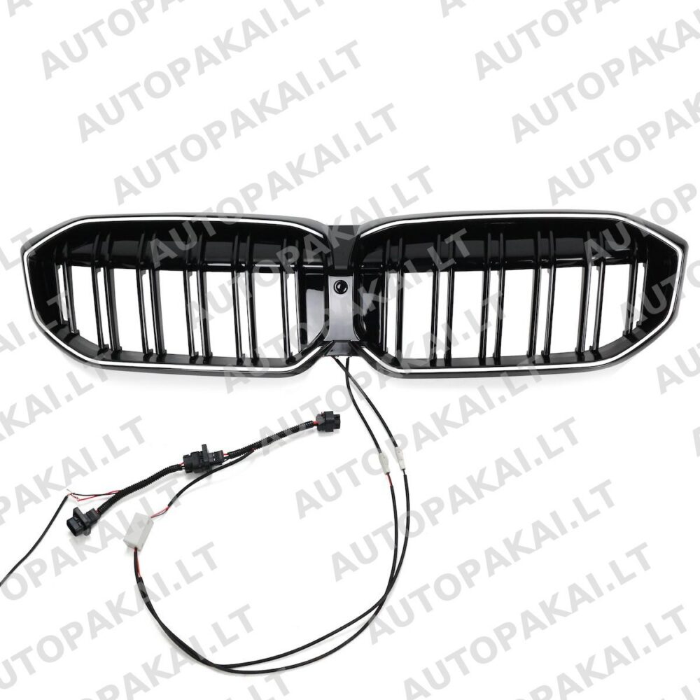 LED Twin Slat Gloss Black Grille suitable for BMW 3 Series G20 LCI 23 +