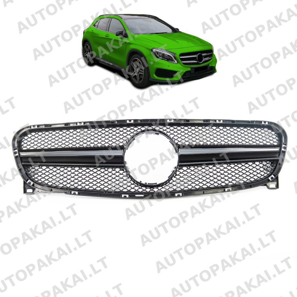 Front Grille Black suitable for MERCEDES GLA X156 13-16