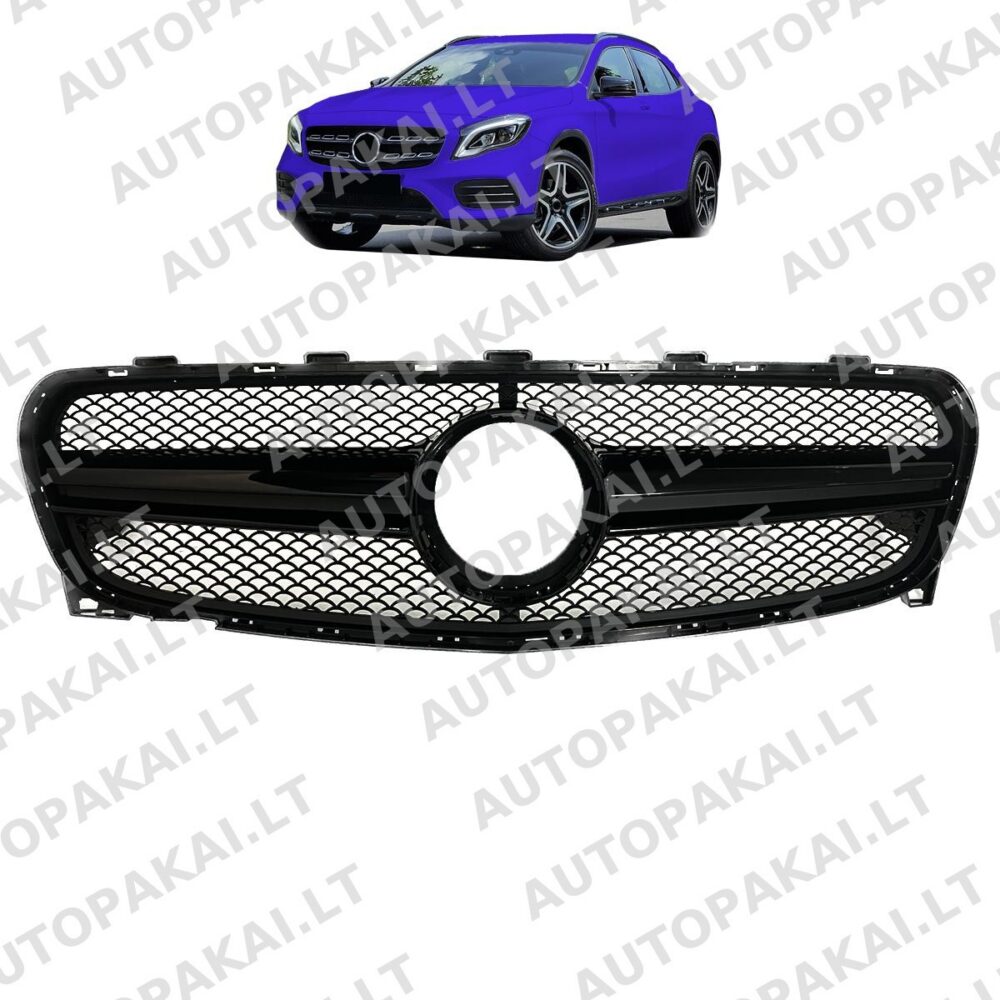Front Grille Black suitable for MERCEDES GLA X156 Facelift 16-19
