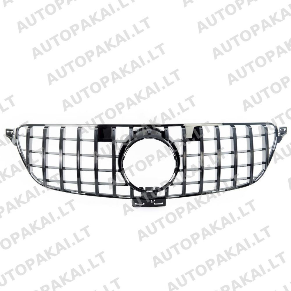 Front Grille Gloss Black suitable for MERCEDES GLE W166 15-18 Panamericana GT