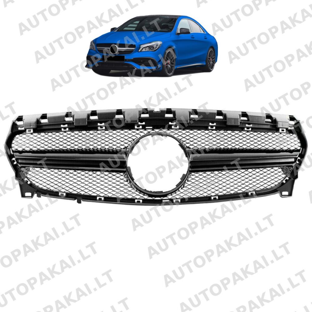 Front Grille Black suitable for MERCEDES CLA C117 Facelift 16-19