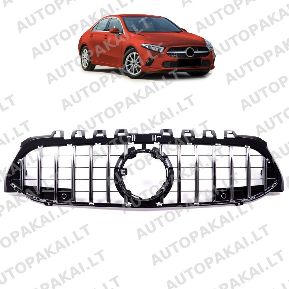 Grille GT Chrome & Black for MERCEDES A-Class (V177,W177)  2018-2023