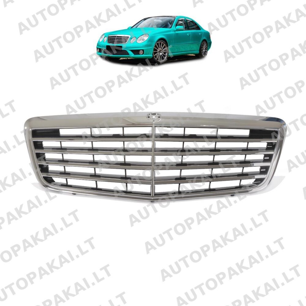 Front Grille Chrome suitable for MERCEDES E-Class W211 Facelift 06-09