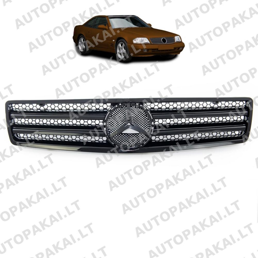 Grille Gloss Black suitable for MERCEDES SL (R129) 1989-2001