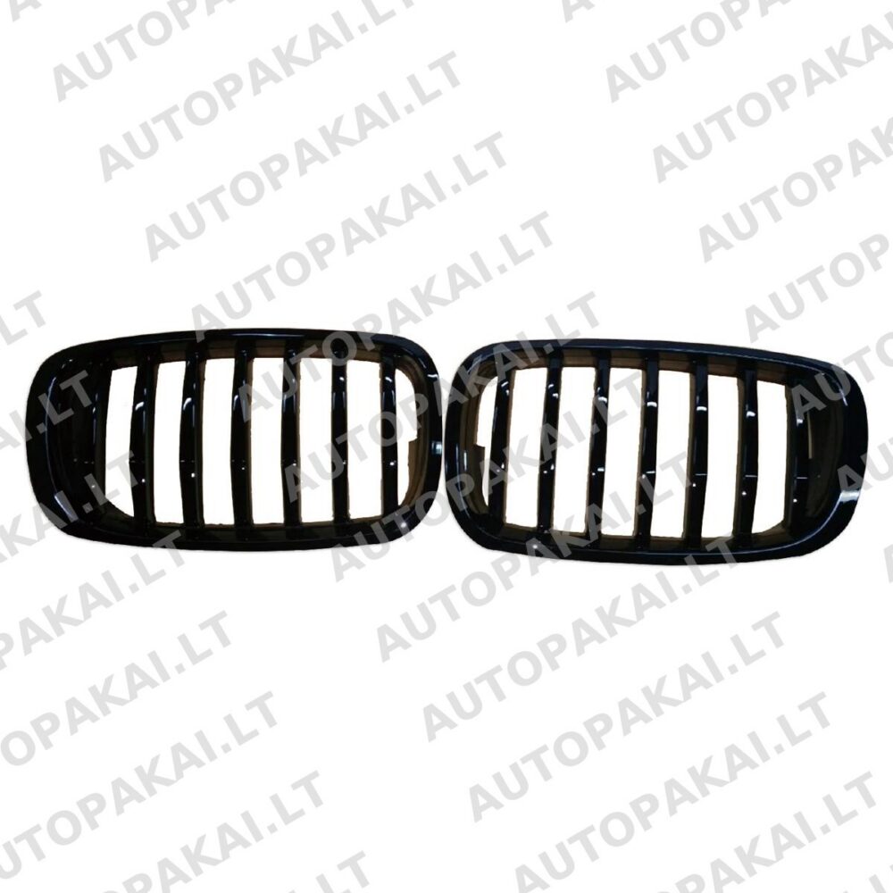 Grille Single Line Gloss Black for BMW X6 (E71, E72) X5 (E70) 2008-2014