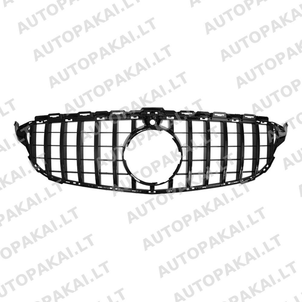 Front Grille Gloss Black MERCEDES C-Class W205 13-18 Panamericana GT