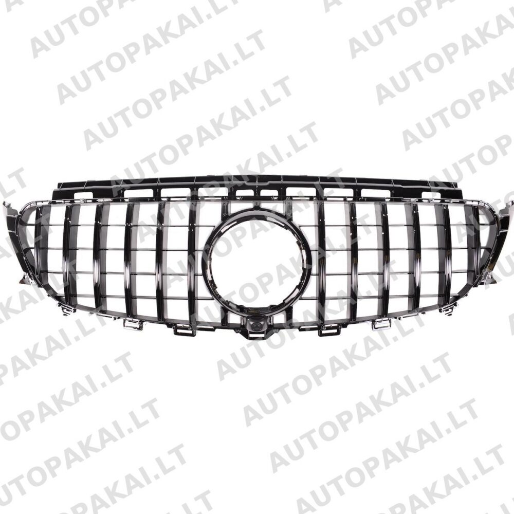 Grotelės blizgios juodos MERCEDES E klasės W213 C238 16-20 Panamericana GT