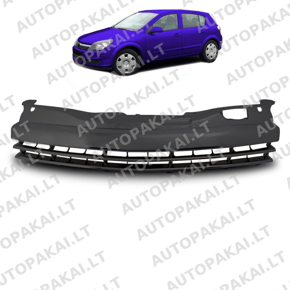Front Grille Badgeless Black suitable for OPEL ASTRA H Hatchback 07-11