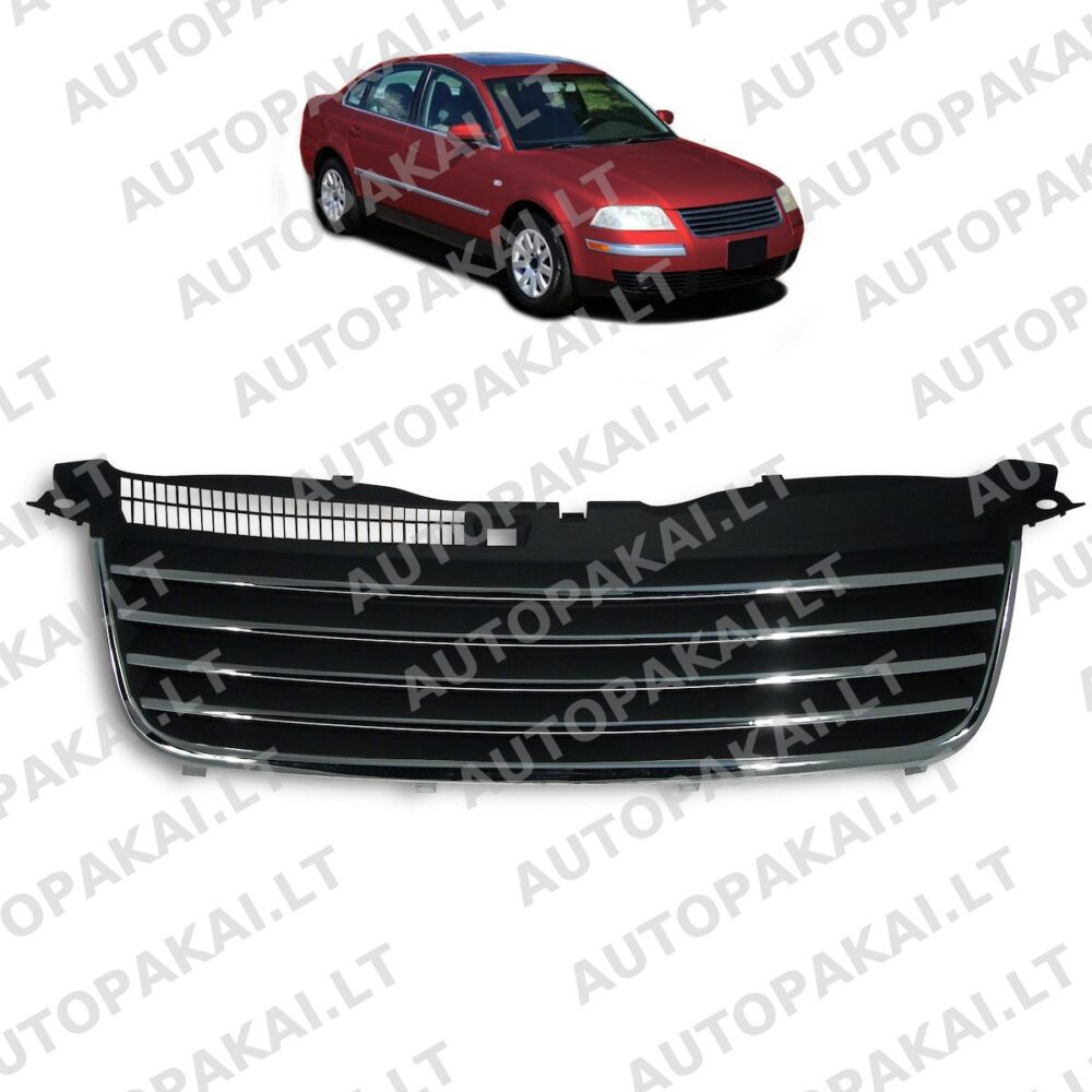 Front Grille Badgeless Chrome Strip suitable for VW PASSAT B5.5 3BG 00-05