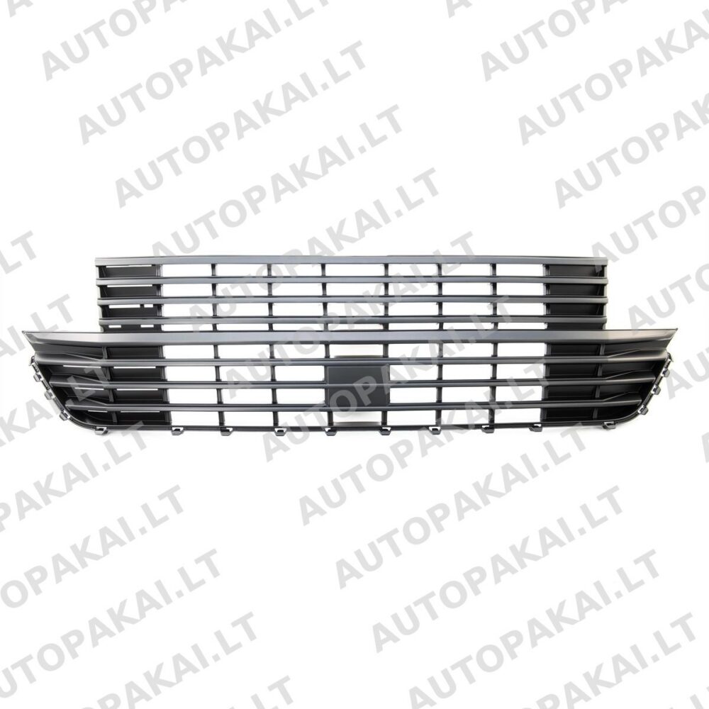 Front Grille badgeless Matt Black for VW T6.1 Multivan Transporter 2019-2024
