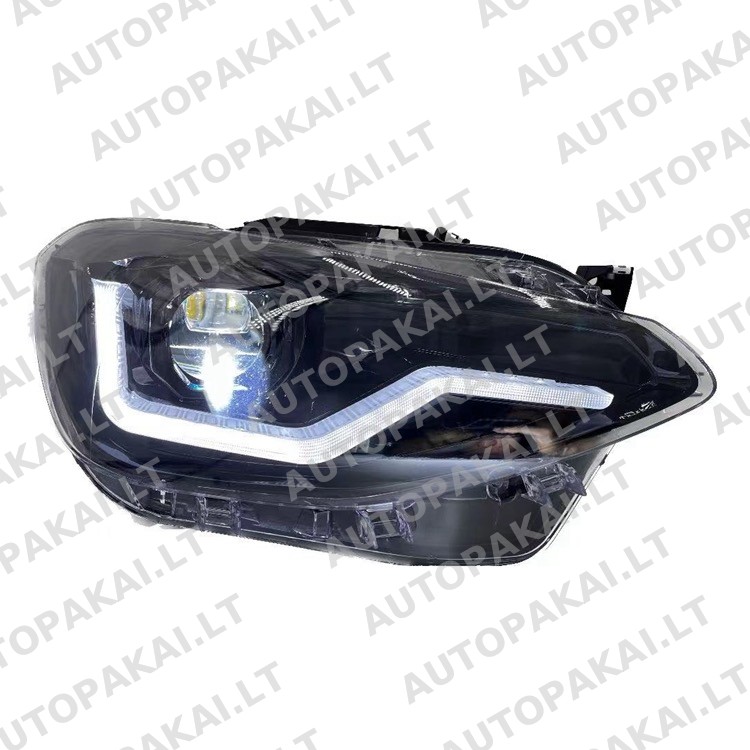Full LED Headlights Black for BMW 1 (F20,F21) PreFacelift 11-15 + motors