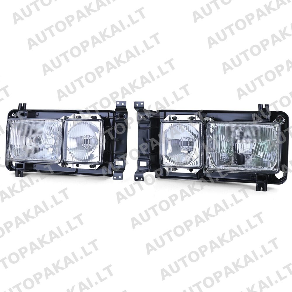 Head Lamp Set Clear Square OE lens LHD suitable for Volkswagen T3 1979-1992
