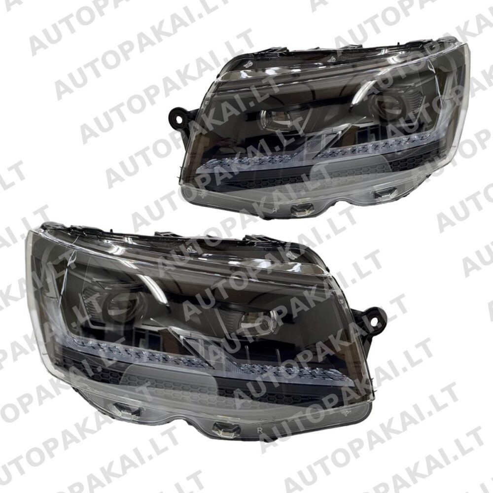 LED Headlights Black Style for VW T6 15-19 W/Levelling Motors WO/Sequentiel