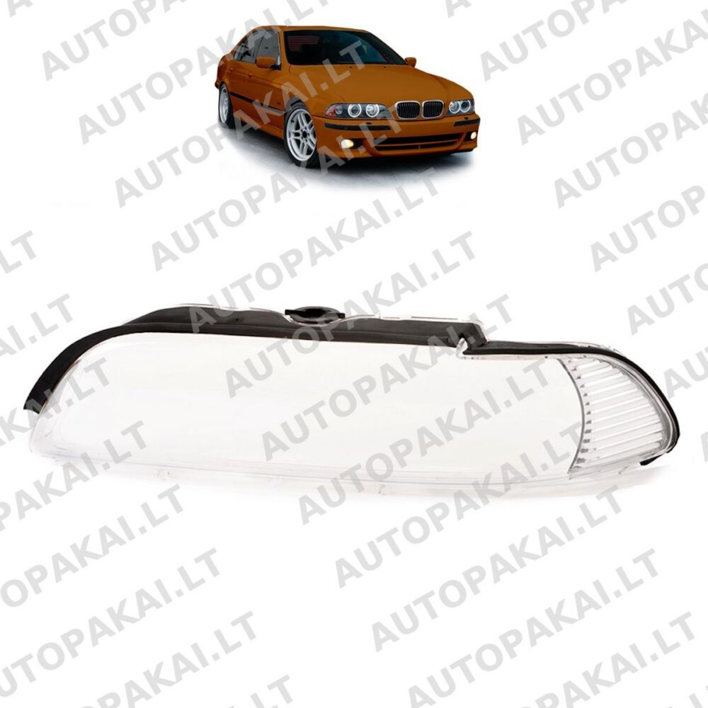 Baltas priekinio žibinto lęšis kairysis BMW 5 (E39) Sedan Touring Facelift 2000-2003
