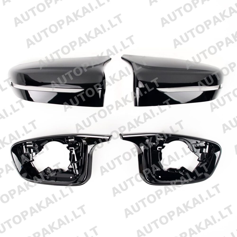 Mirror Covers Set Gloss Black suitable for BMW 3 G20, G21 Sedan Touring 19-22