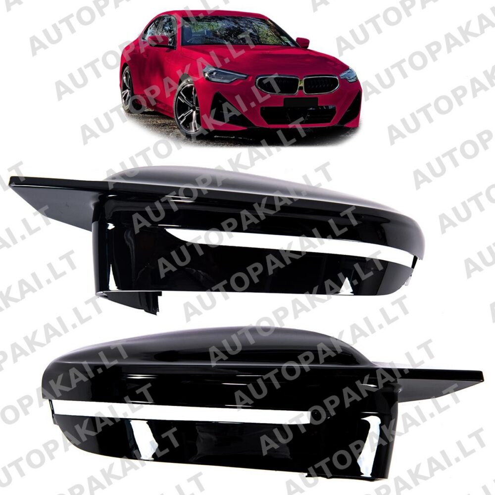 Side Mirror Cover Set Gloss Black for BMW 2 (G42) 4 (G22, G23, G26) 2022->