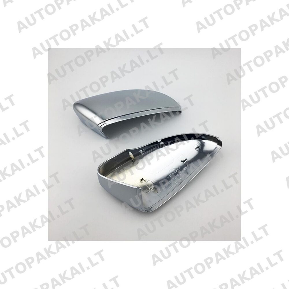 Mirror Cover Set Matt Silver for VW BEETLE,PASSAT CC, PASSAT, SCIROCCO III 11-19