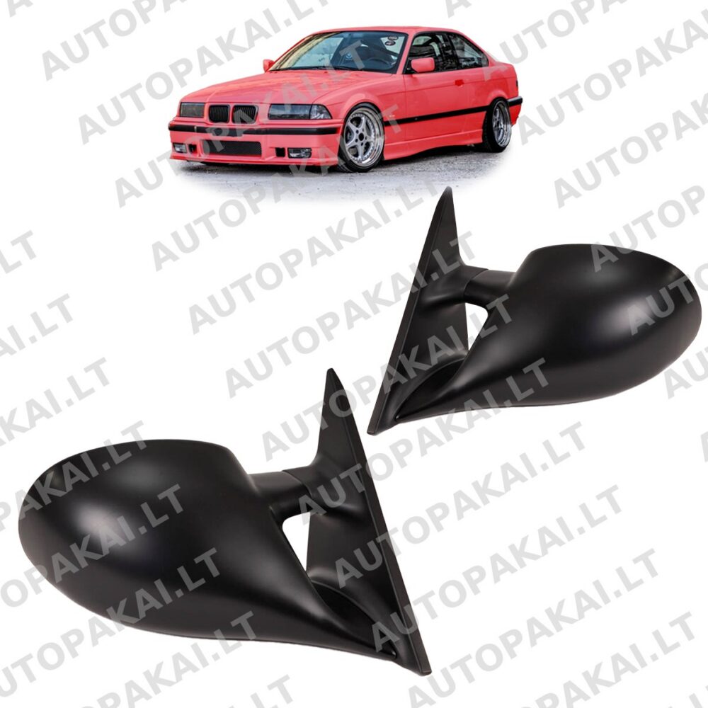 Side Mirrors Set Electric Heated suitable for BMW 3 E36 Coupe Cabrio 91-99