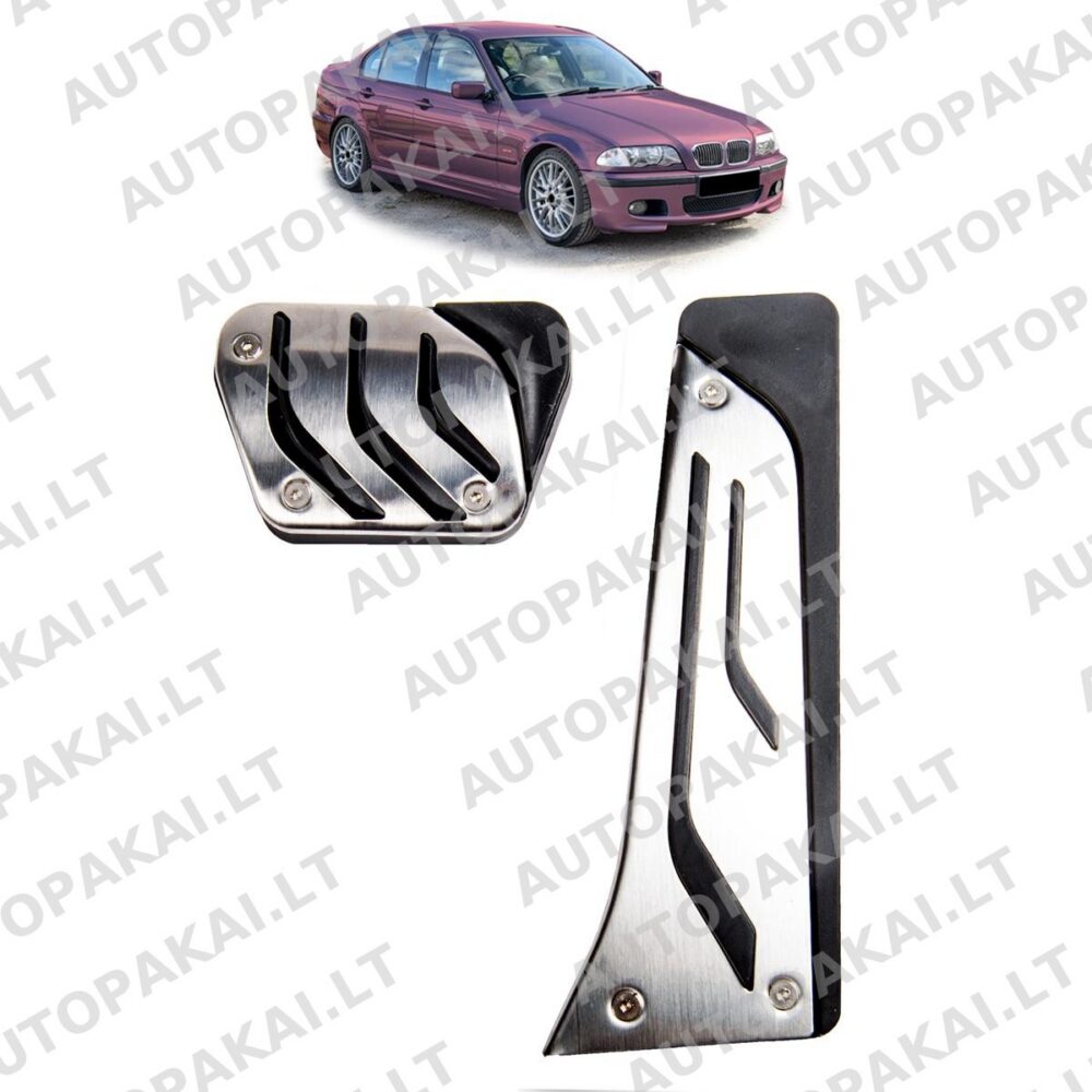 Aliuminio pedalų kaladėlės automatinei pavarų dėžei BMW 3 (E46) sedanui ir universalui 1997–2005 m.