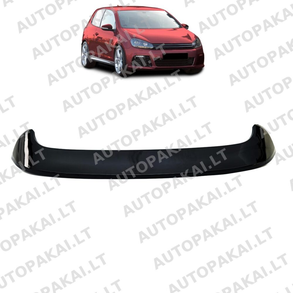 Stogo spoileris, blizgios juodos spalvos, tinkantis VW Golf 6 08-12