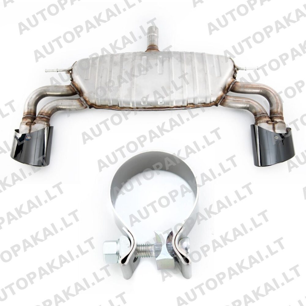 Exhaust Muffler Silencer Black suitable for AUDI A3 8V Sportback 17-19