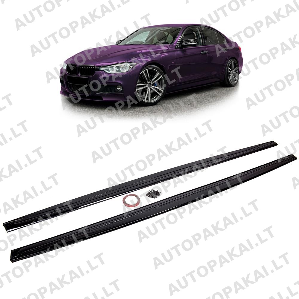 Side Skirts Set Gloss Black fit for BMW 3 F30,F31 Sedan Touring 11-18