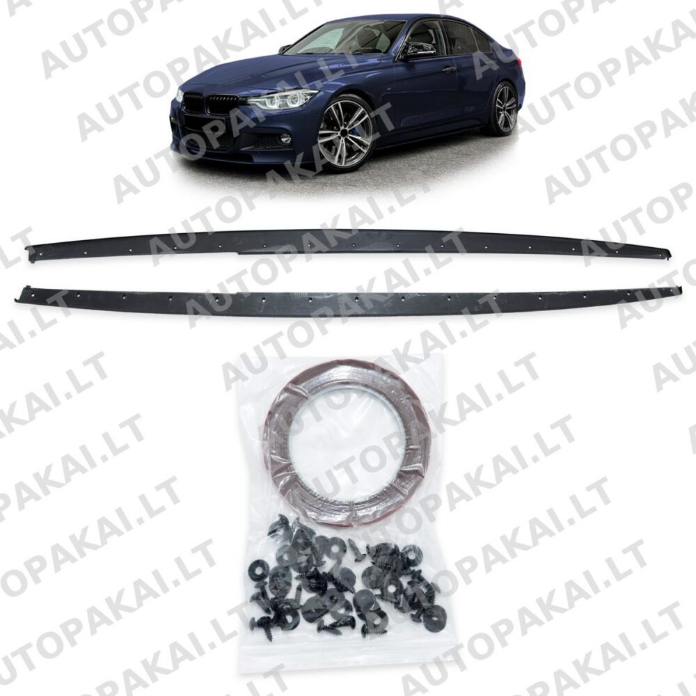 Side Skirts Extensions Carbon Look for BMW 3 (F30,F31) 2011-2018
