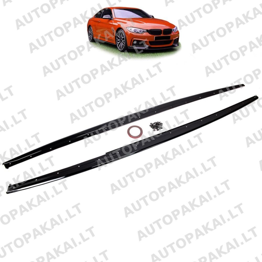 Side Skirts Gloss Black suitable for BMW 4 F32,F33,F36 13-20