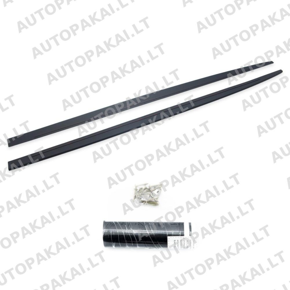 Side Skirts Extensions Matt Black for BMW 3 (E90,E91) Sedan Touring 04-11