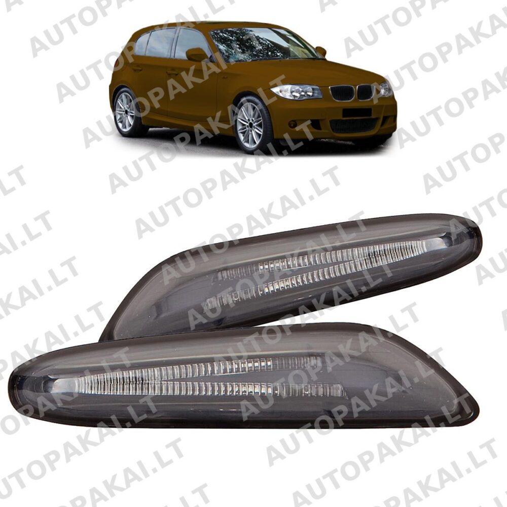 LED Side Indicators Smoke for BMW 1 (E81,Ε82,E87,Ε88) 3 (E90,Ε91,Ε92,Ε93) 04-11