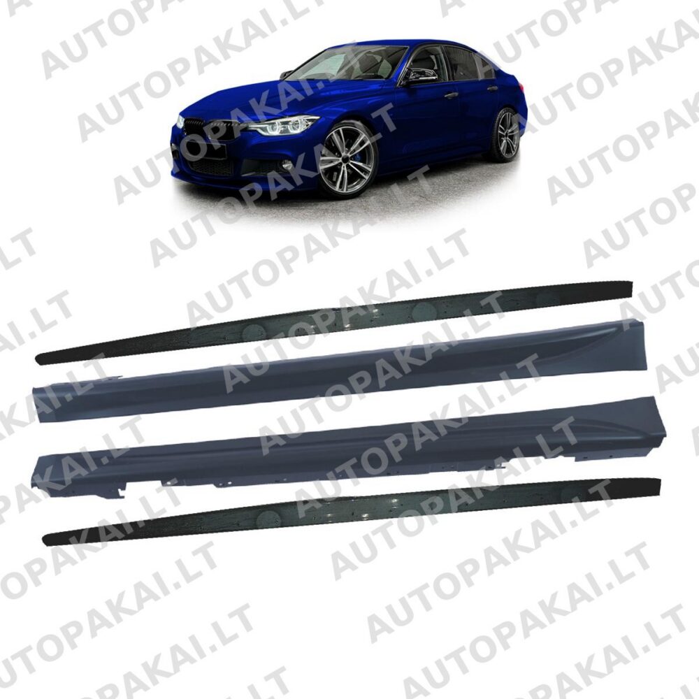 Šoninių slenksčių komplektas, tinkantis BMW 3 (F30) Sedan (F31) Touring 2011-2018