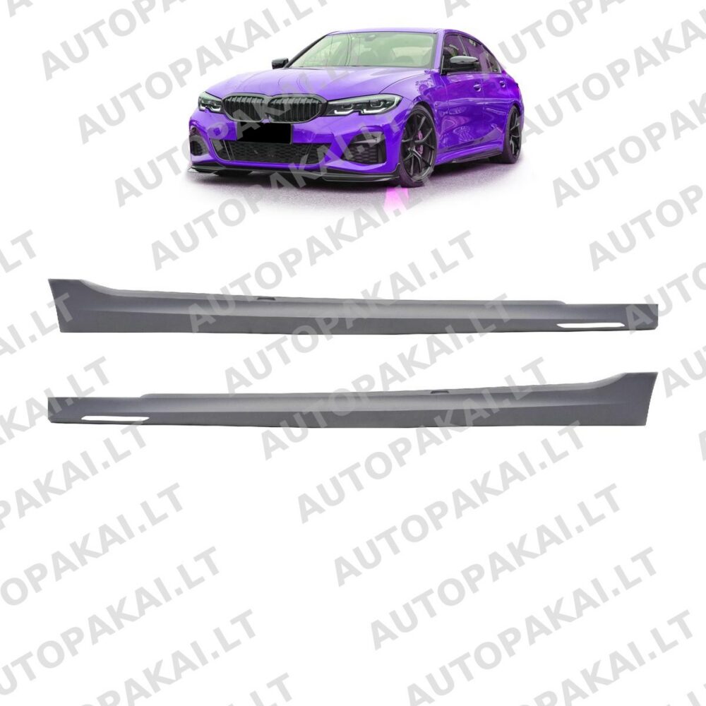 Side Skirts Set With Ambient Light fit for BMW 3 G20, G21 Sedan Touring 18-