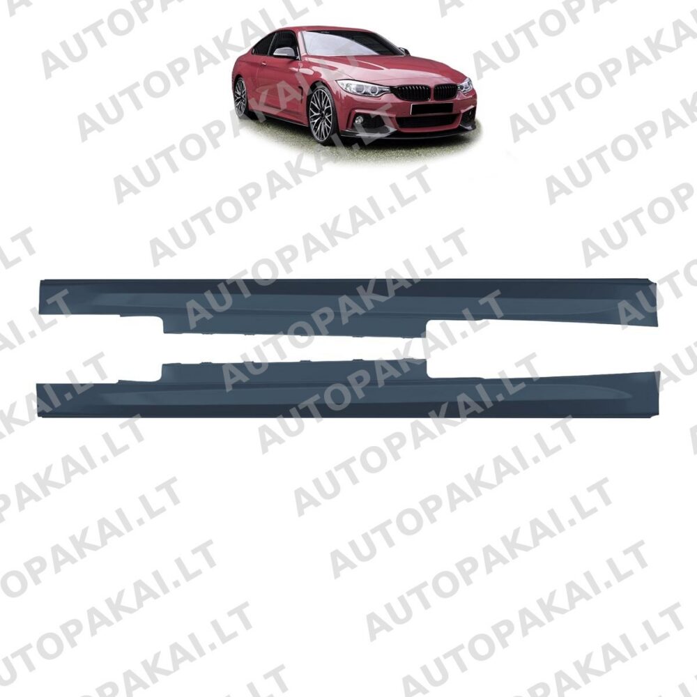 Šoninių slenksčių komplektas, tinkantis BMW 4 serijos F32, F33 kupė kabrioletui 13-21