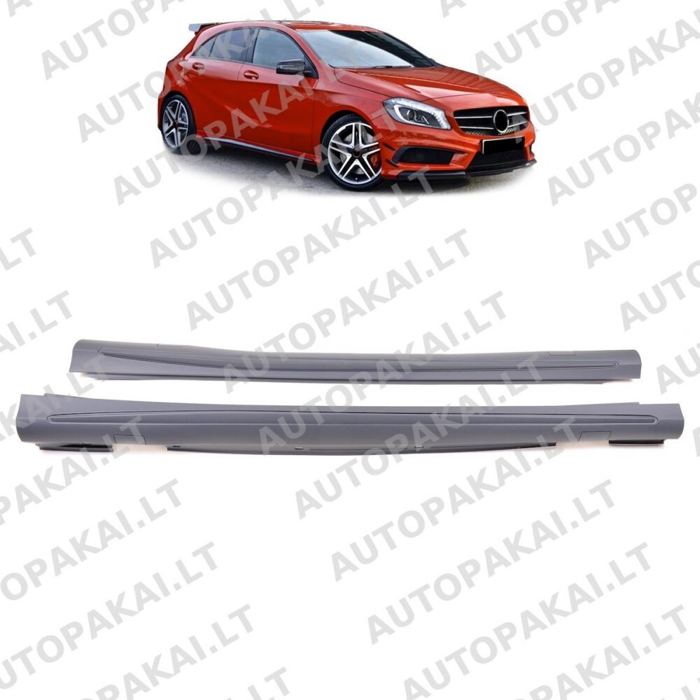 Šoninių slenksčių komplektas, tinkantis MERCEDES A-klasės W176 CLA W117