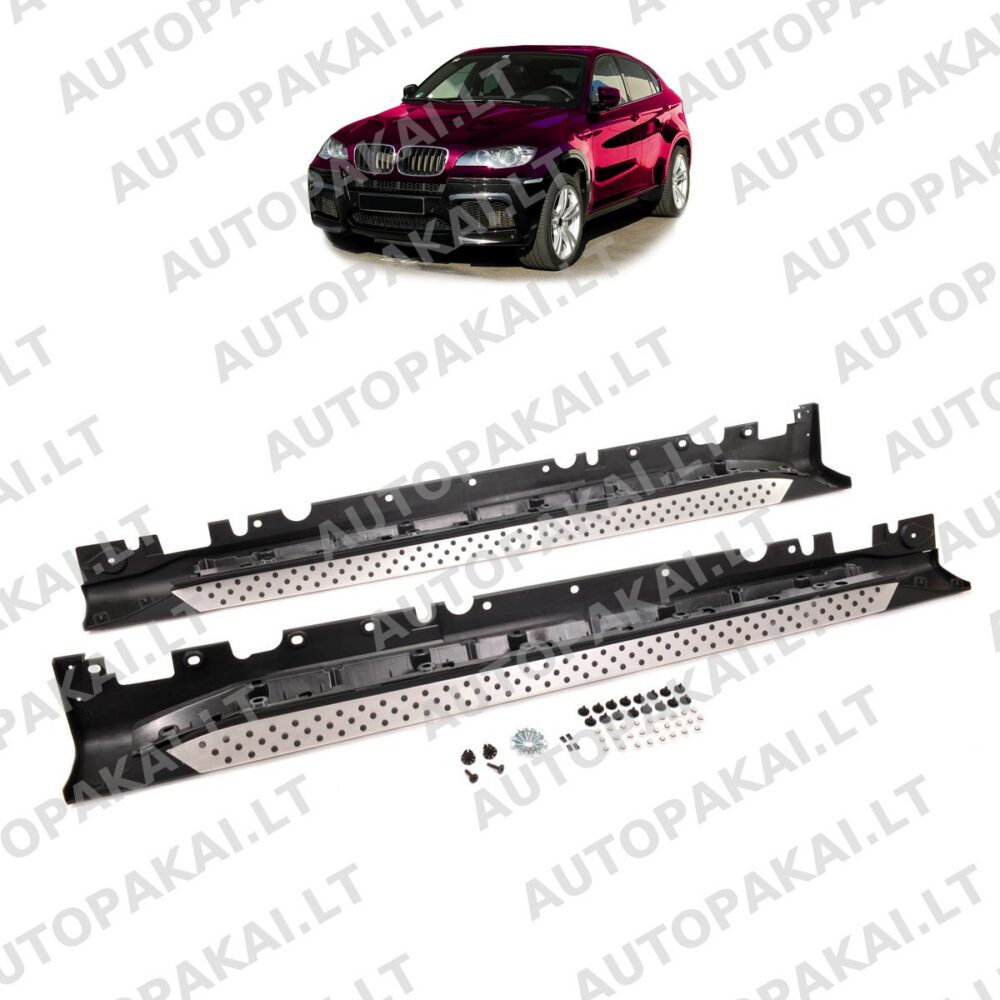 SUV Side Steps Set Aluminium suitable for BMW X6 E71 07-14
