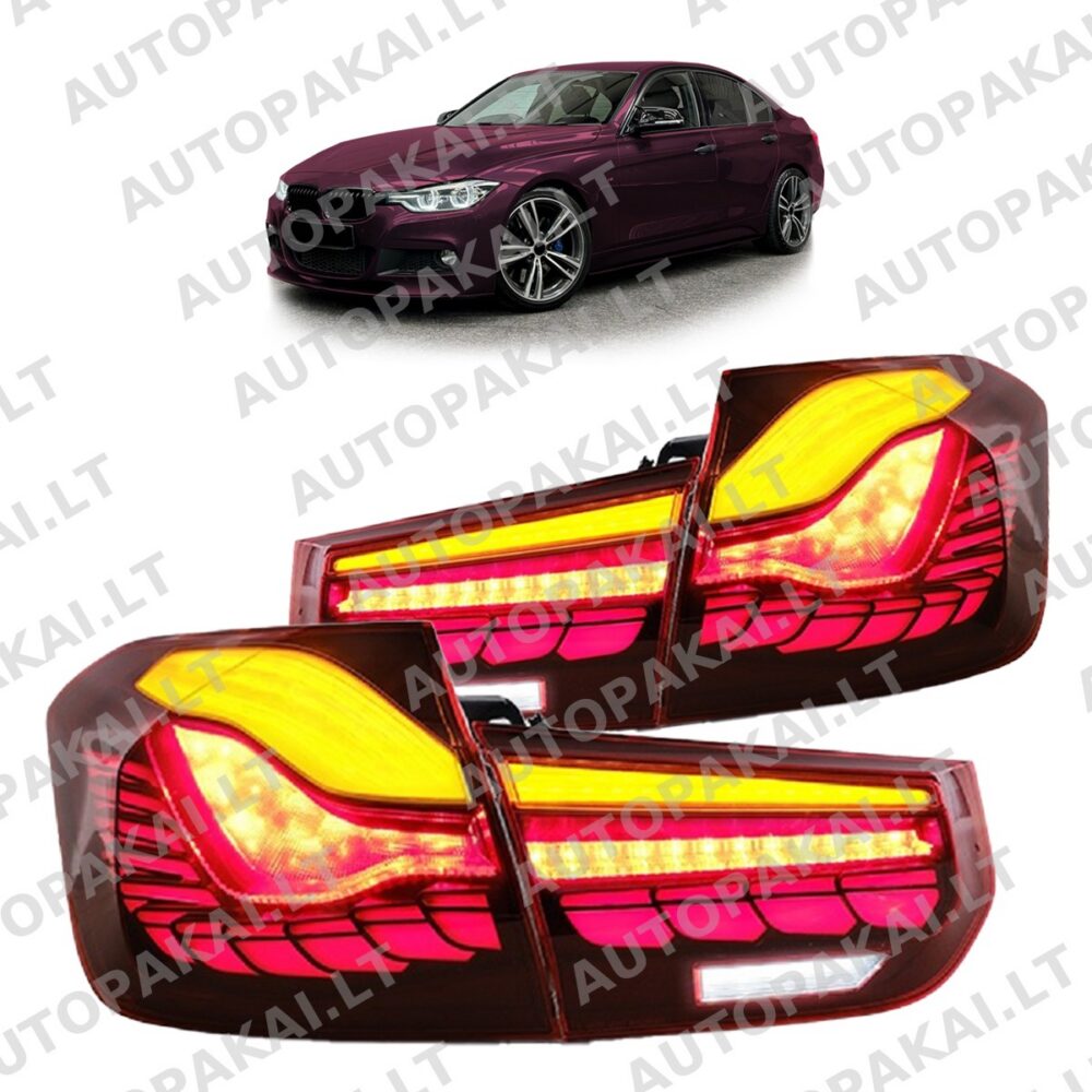 Tail Lights Dynamic LED Red suitable for BMW 3 F30 Sedan 13-18