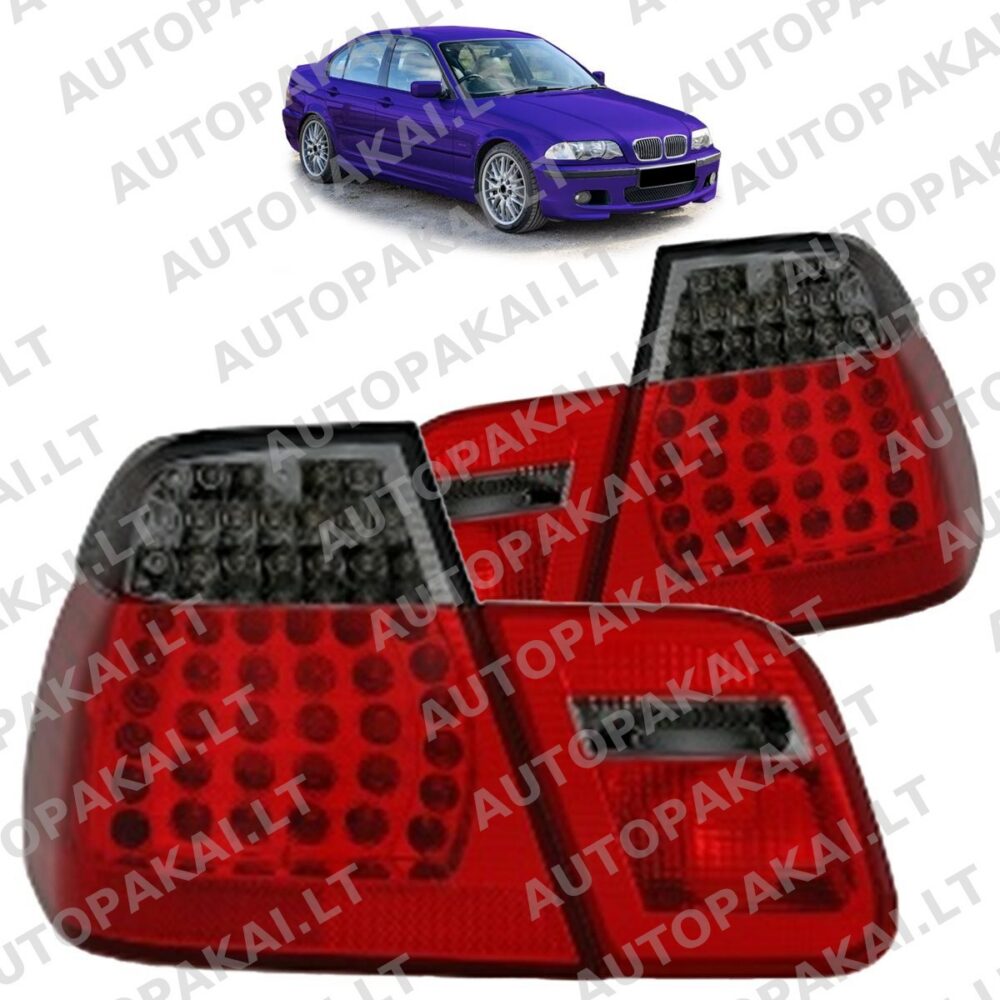 Tail Lights LED Red Smoke suitable for BMW 3 (E46) Sedan Pre-Facelift 1998-2001