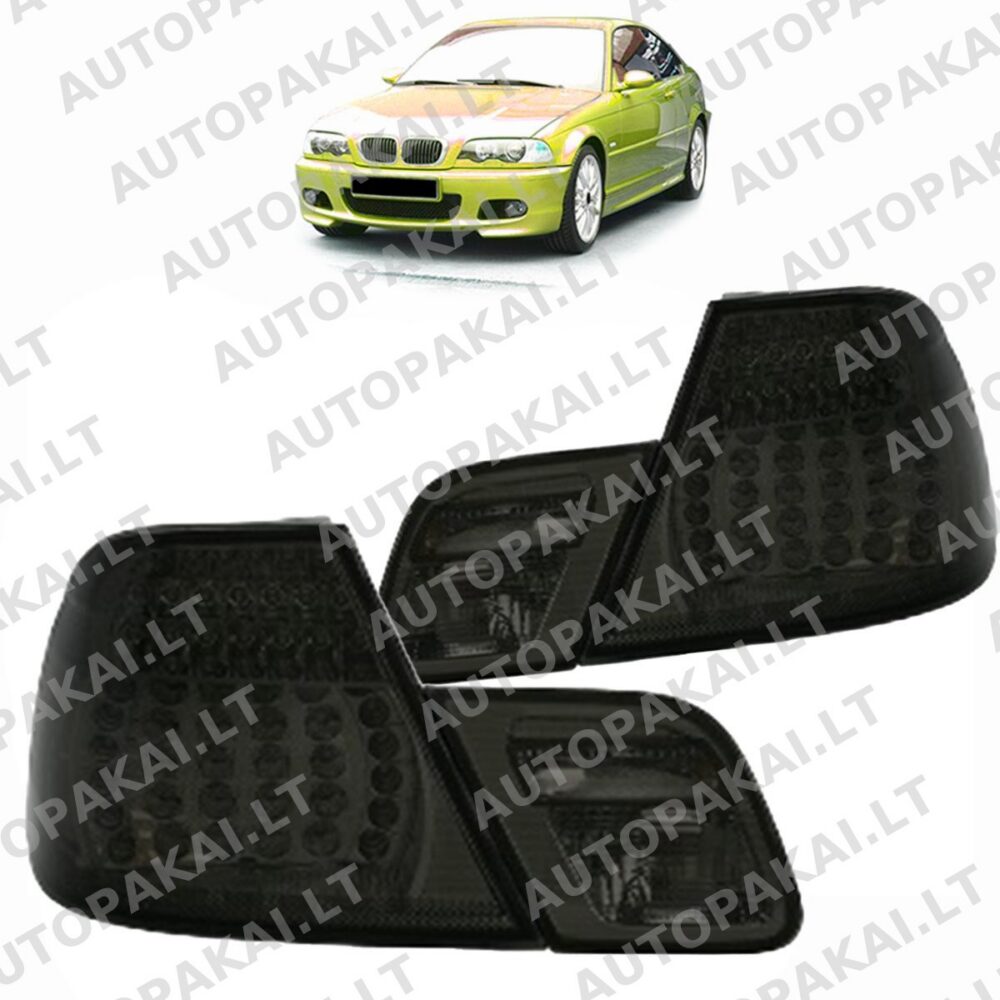 Tail Lights LED Smoke suitable for BMW 3 (E46) Coupe Pre-Facelift 1999-2003