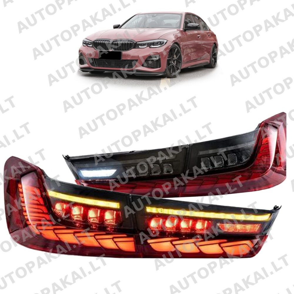 Tail Lights Dynamic LED Red Smoke suitable for BMW 3 G20 Sedan 19-22