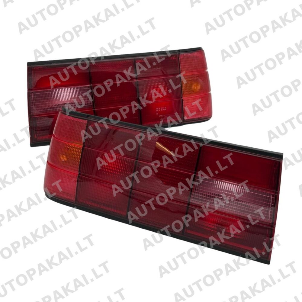 Tail Lights All Red Rose for BMW 3 E30 Sedan Touring Convertible Facelift 88-91