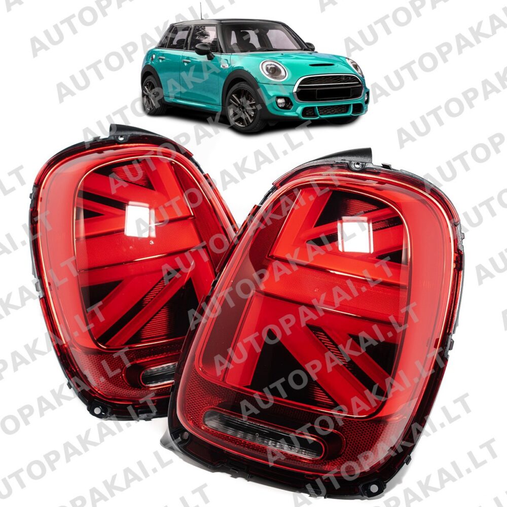 Tail Lights LED Red Black suitable for MINI F55, F56, F57 Hatchback Cabrio 14-19